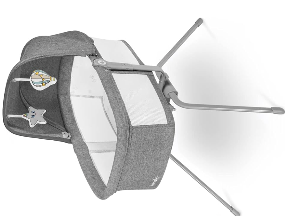 Lionelo Malin 3-in-1 vagga - Hopfällbar babyvagga med gungsystem